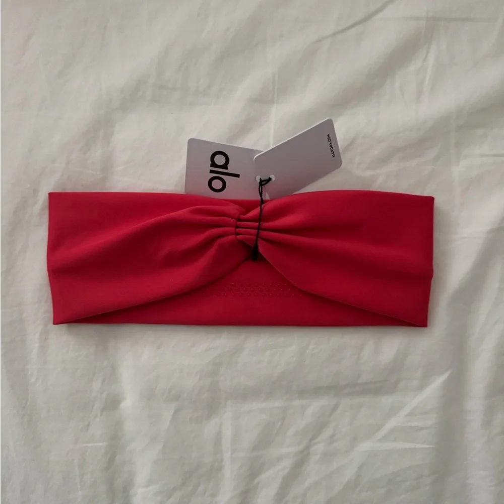 ALO Yoga Candy Red Headband - Picture 4 of 5